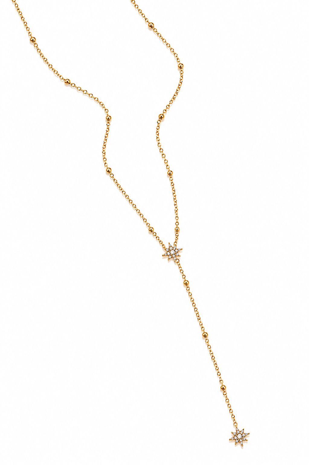 Lyra – collier Y étoile & zircon