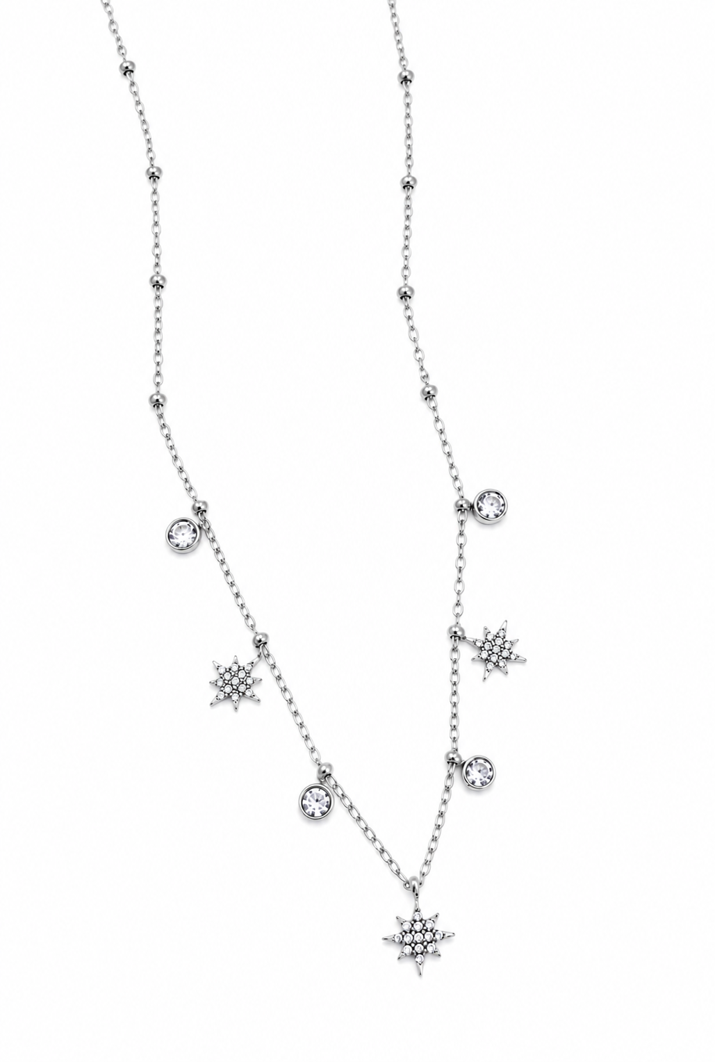Iséa – collier ras du cou étoiles & zircon