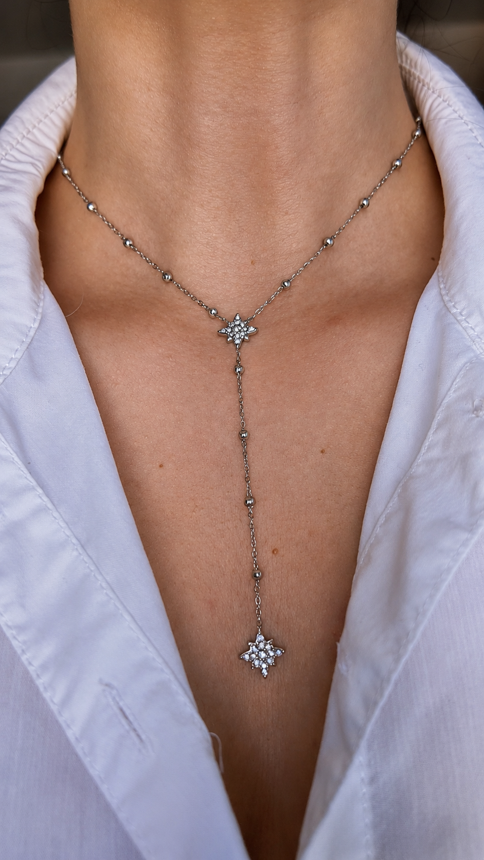 Étoya – collier Y étoilé