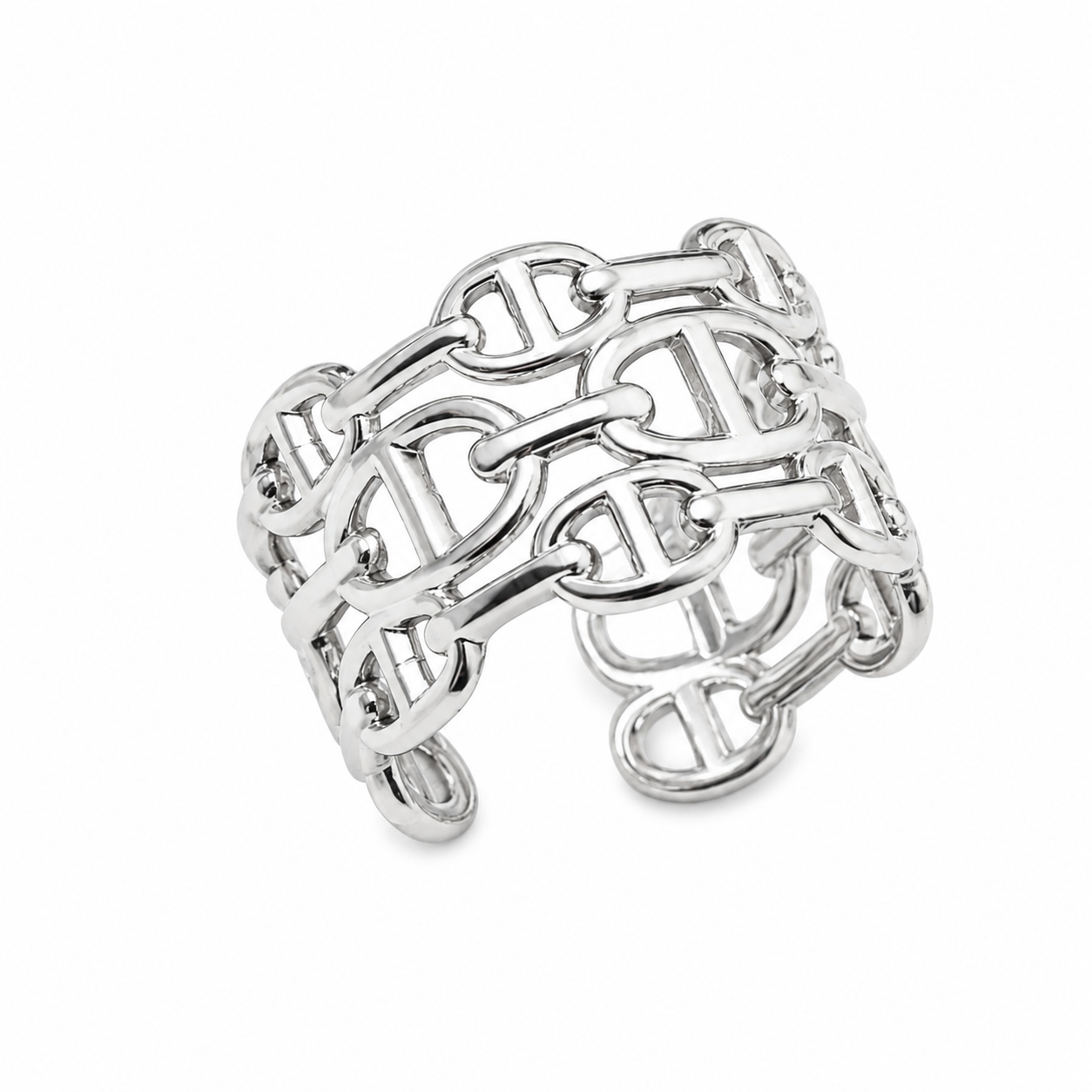 Soreya – bague maille marine