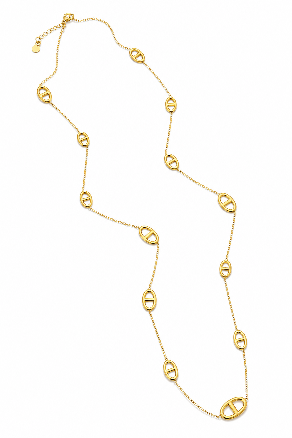 Camélia – collier sautoir maille marine épaisse