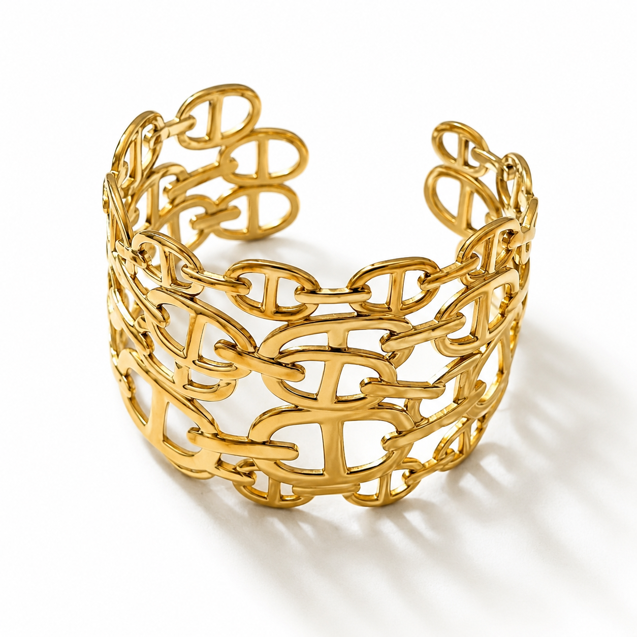 Kaelina – manchette maille marine