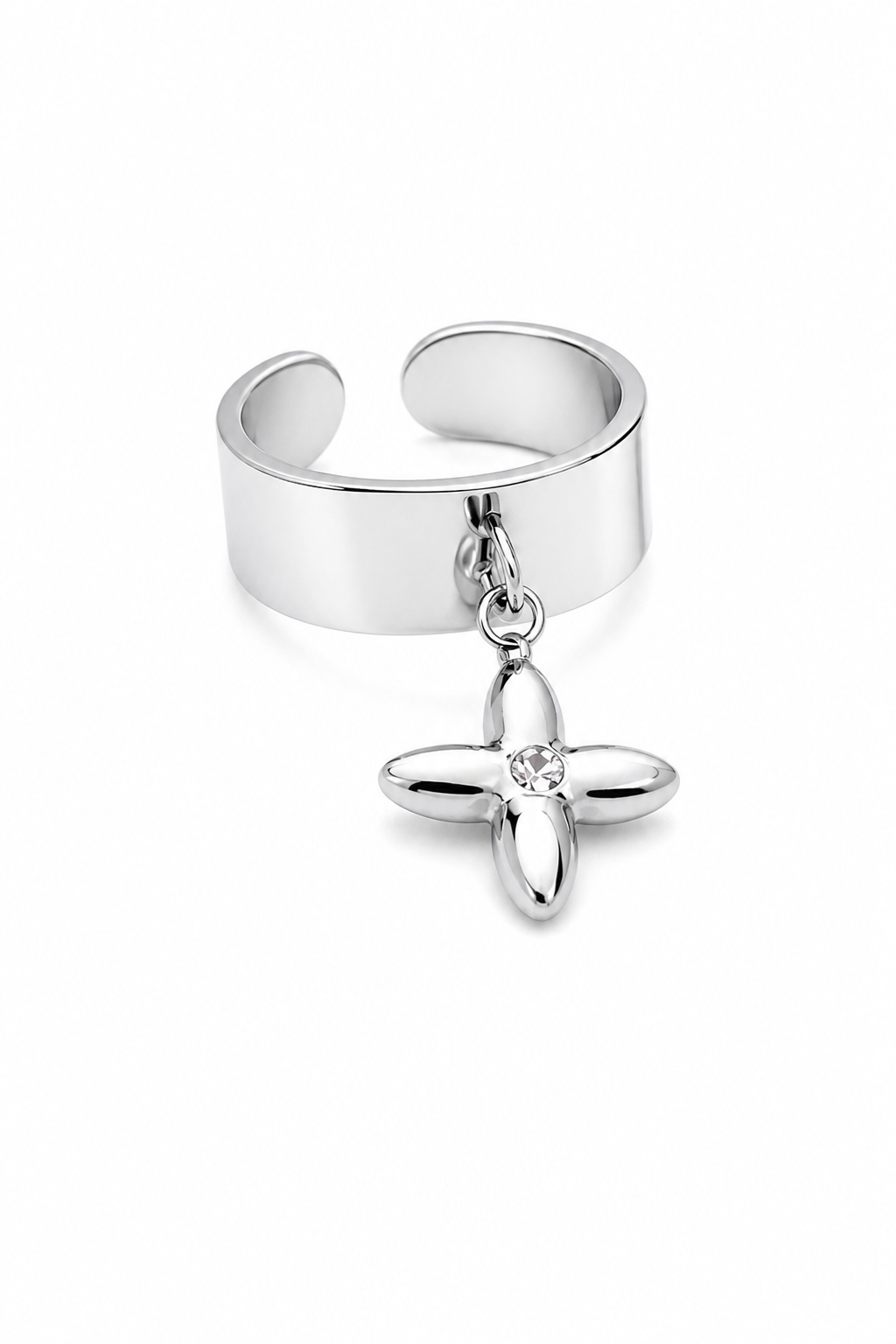 Aurélia - bague ajustable dorée pendentif étoile