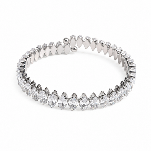 Lys - Bracelet jonc ajustable