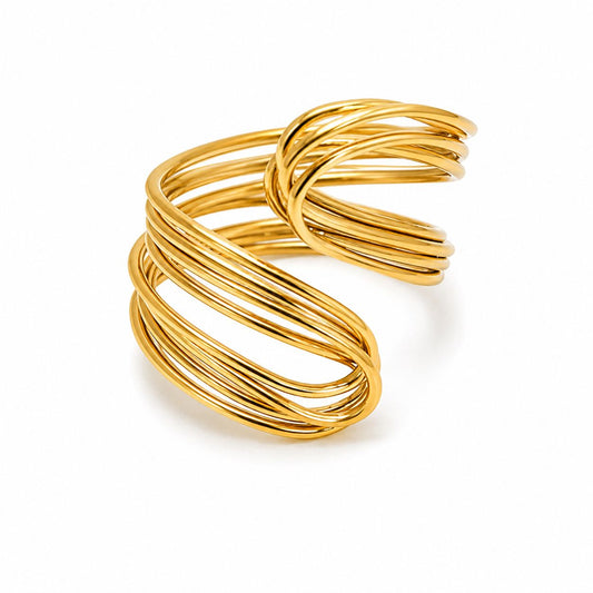 Élina - bague ajustable multi-rangs