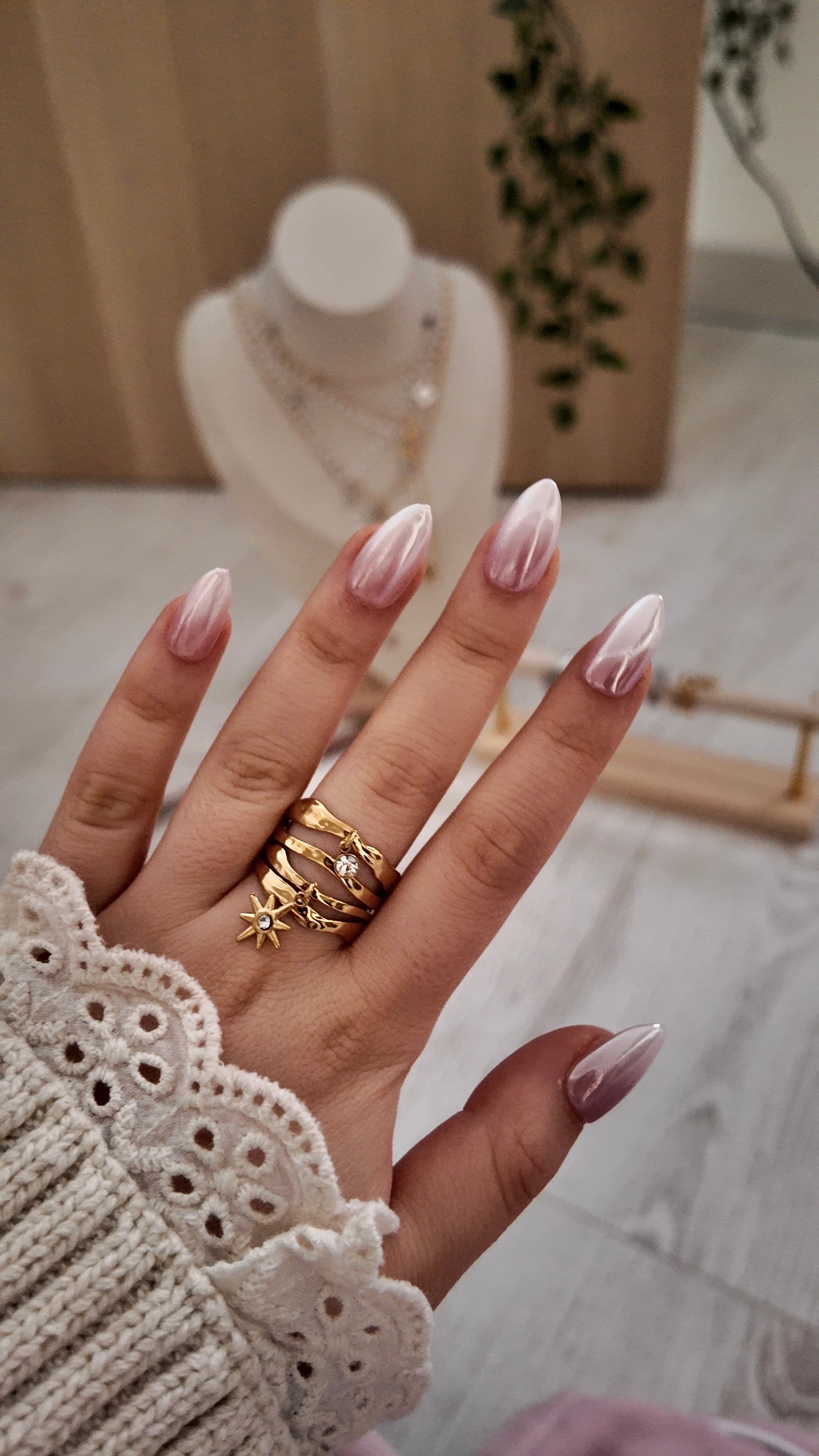 Mavie – bague ajustable étoile & zircon