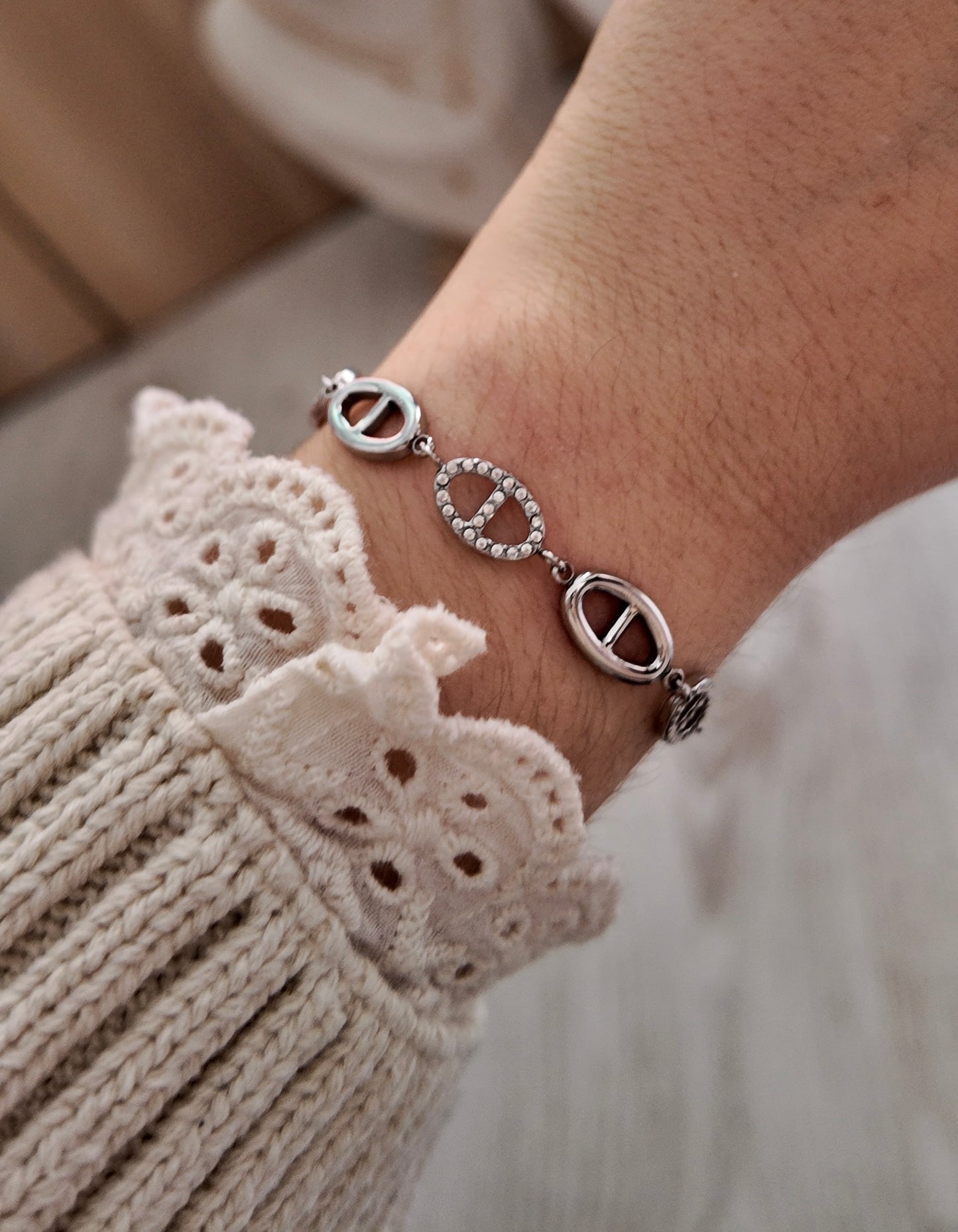 Valora - bracelet ajustable maillon ovale